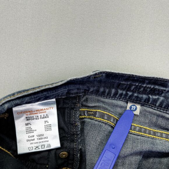 Citizens of Humanity Thompson Medium Rise Cropped‎ Skinny Jeans Size 27 - Picture 10 of 16